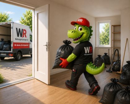 WR-Dino hilft bei Wohnungsräumung und Entsorgung in Zeiningen