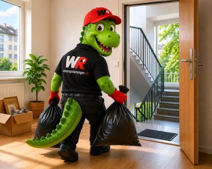 WR-Dino hilft bei Wohnungsräumung und Entsorgung in Rümlang